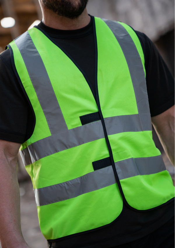 Korntex® Warnweste mit vier Reflexstreifen