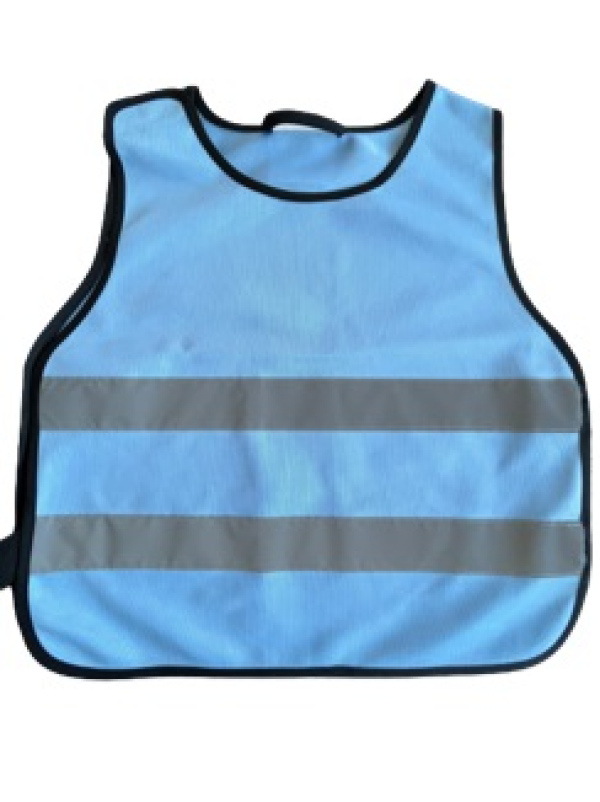 Warnschutzponcho für Kinder - himmelblau