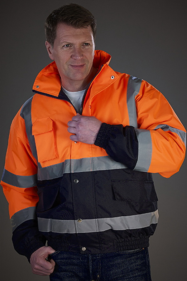 YOKO® Hi-Vis Two-Tone Bomber Jacket